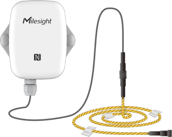 Milesight EM300-ZLD, Zonen-Leckagesensor mit Sensorkabel