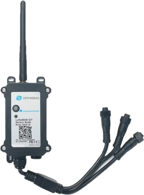 Dragino WQS-LB, Wasserqualitäts-Transmitter für bis zu drei Sonden